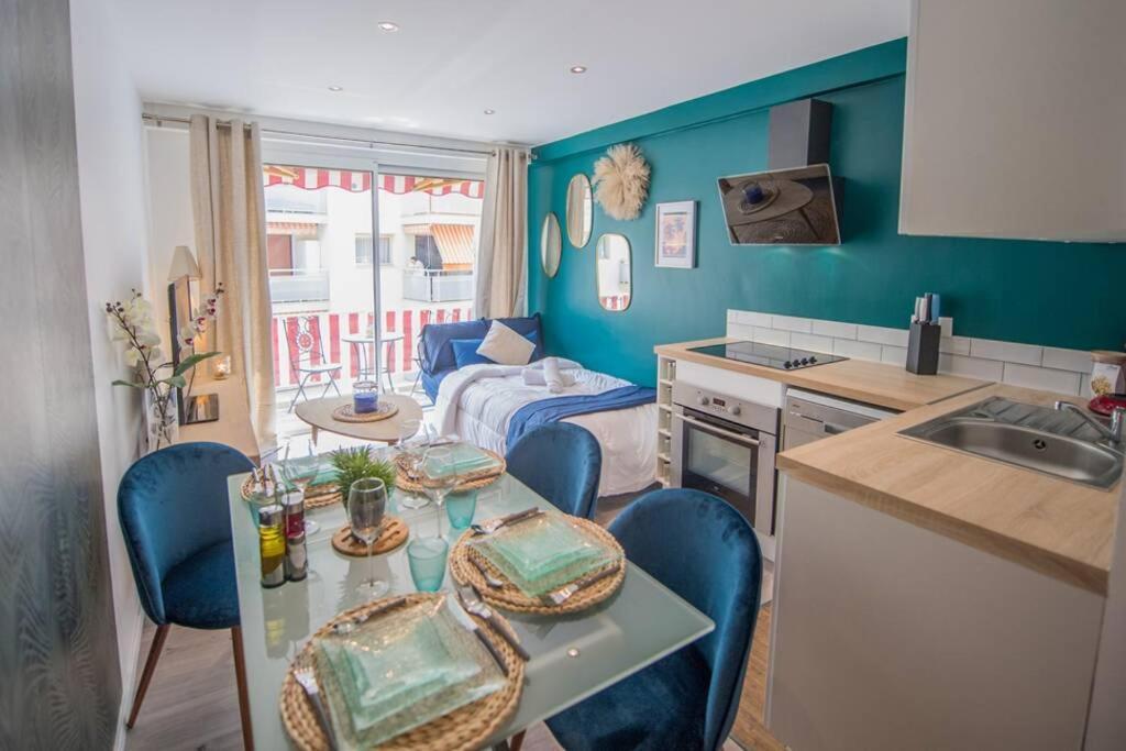 4 Couchages Climatise Direct Plage Wifi Parking Antibes Exterior foto